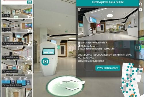 enrichissement Street View enrichi Crédit Agricole Visite 360 Pro