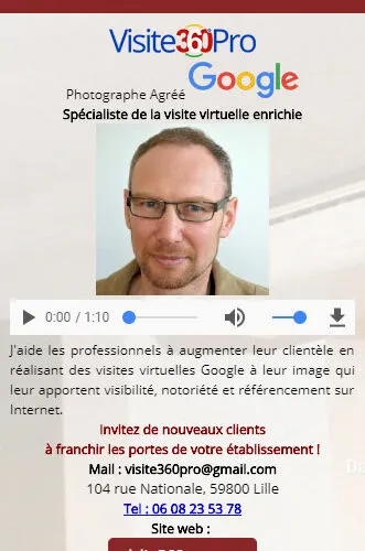 infobulle avec piste audio