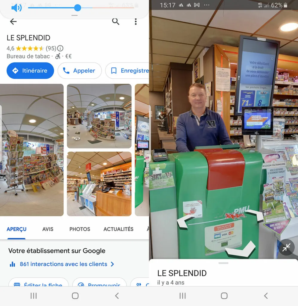 Fiche Google Business Maps Smartphone