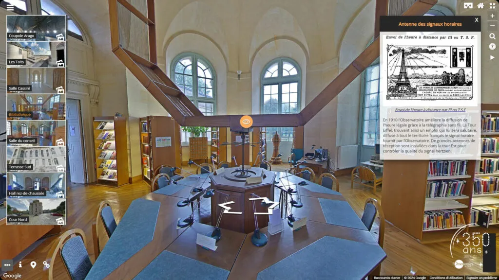 Visite virtuelle de l'Observatoire de Paris