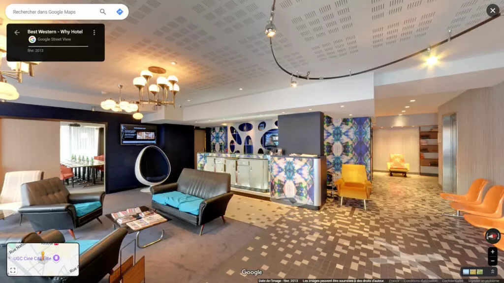 visite virtuelle hôtel Best Western Lille