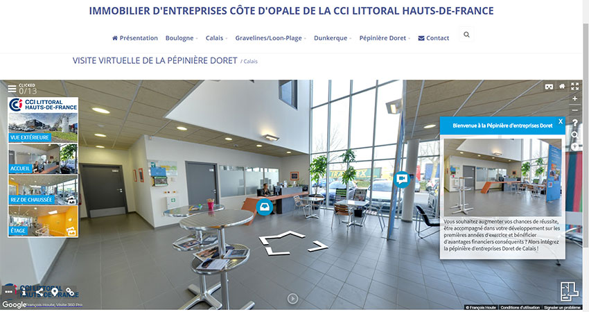 CCI intégration visite virtuelle