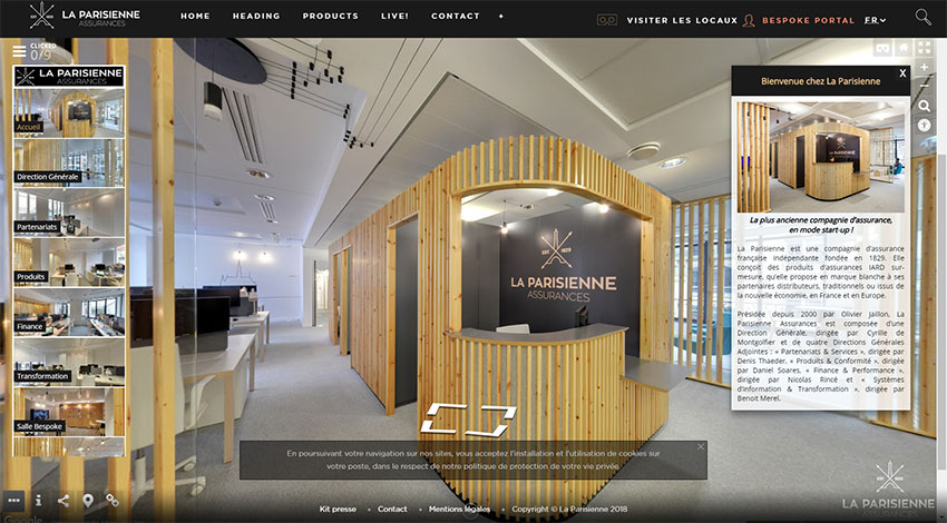 Visite Street View Enrichie La Parisienne d'Assurances