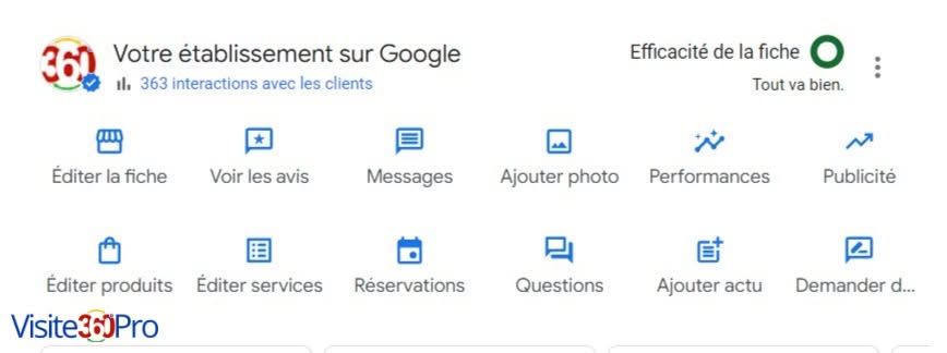 fiche Google Business Profile